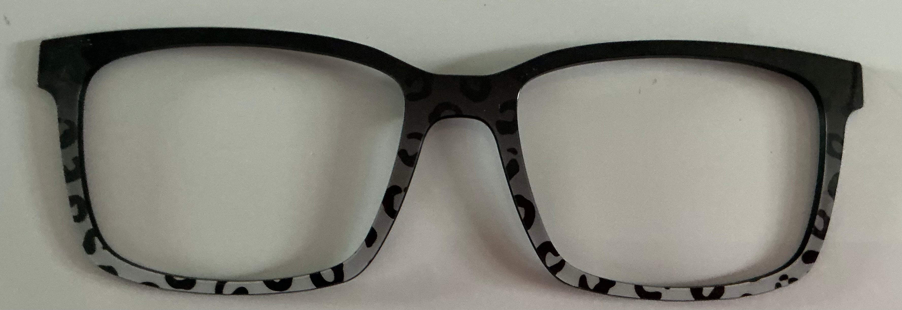 PAIR Kirby Topper; black leopard gradient