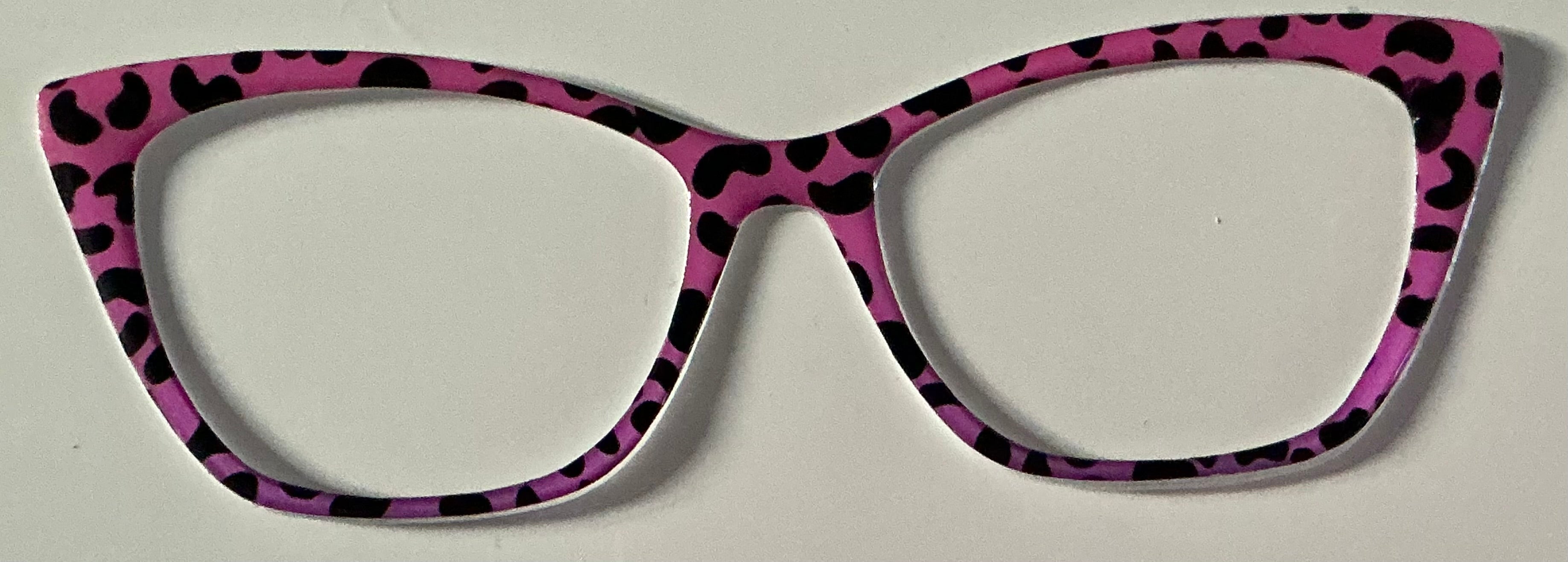 Wanda Topper; purple and pink cheetah print gradient