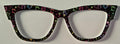 Harper Topper, hybrid, neon hand prints on black