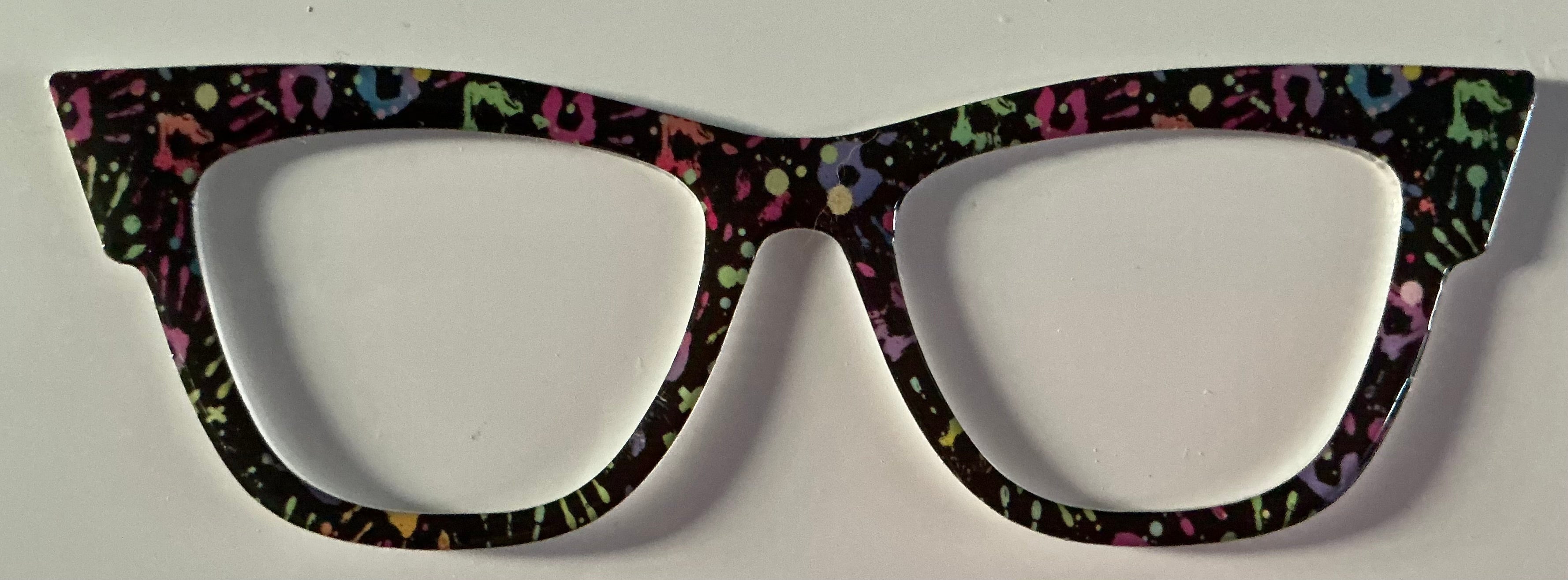 Harper Topper, hybrid, neon hand prints on black