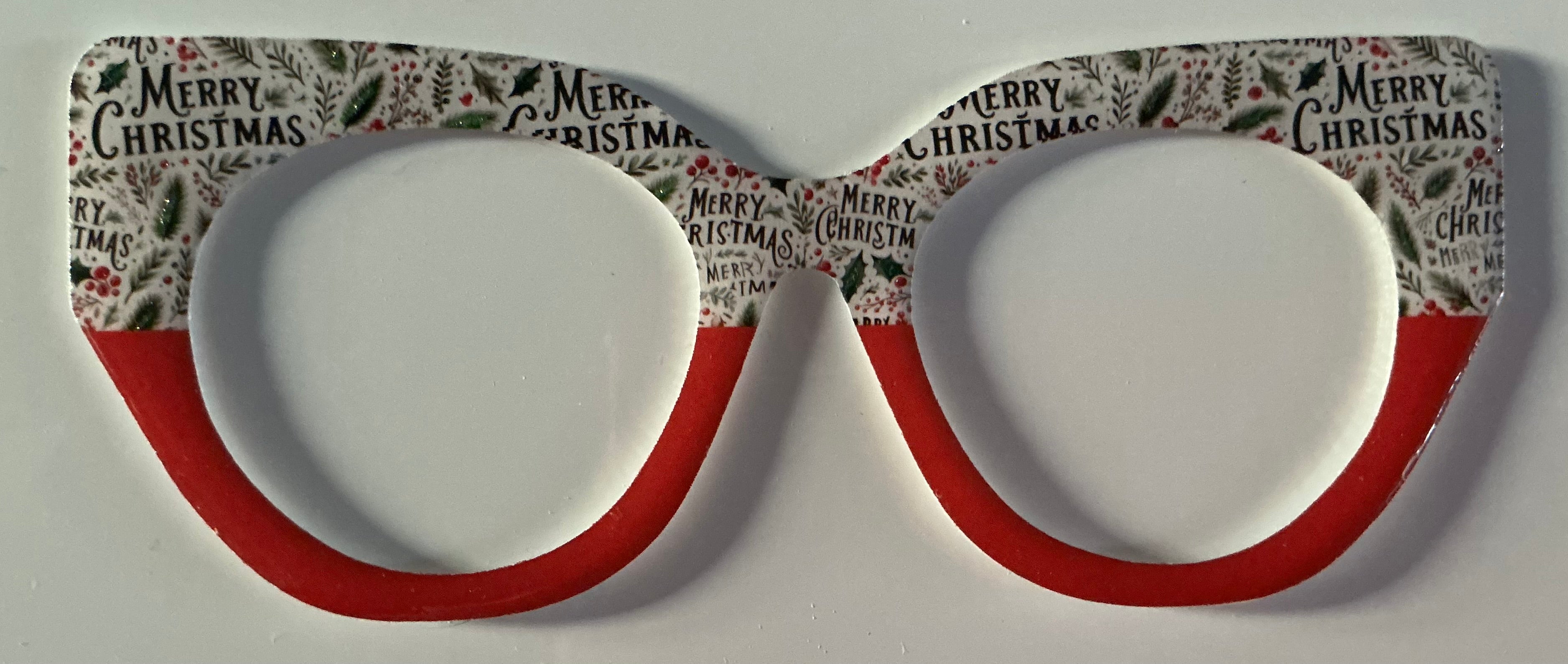 Zuri Topper; Merry Christmas/red split