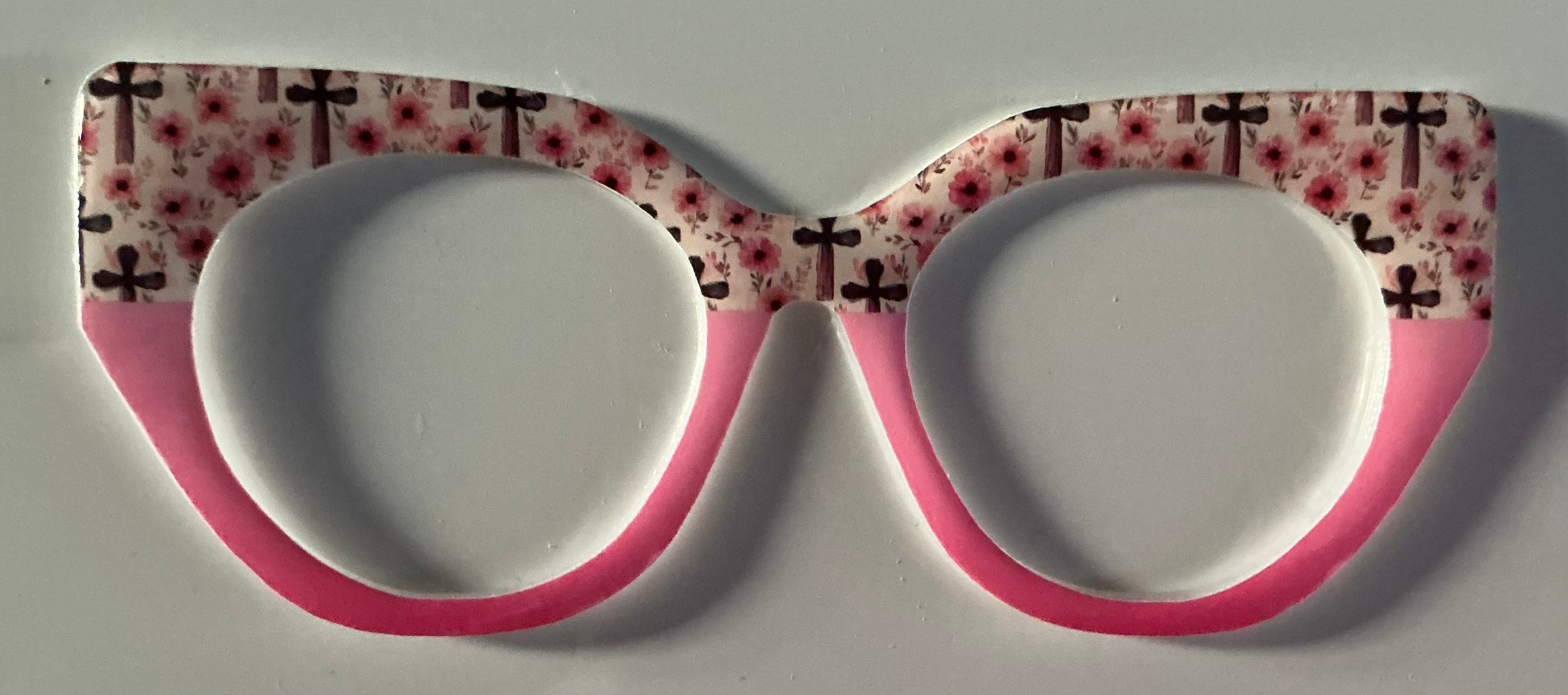 Zuri Topper; Kady's Toppers; Crosses and Flowers/Pink Split