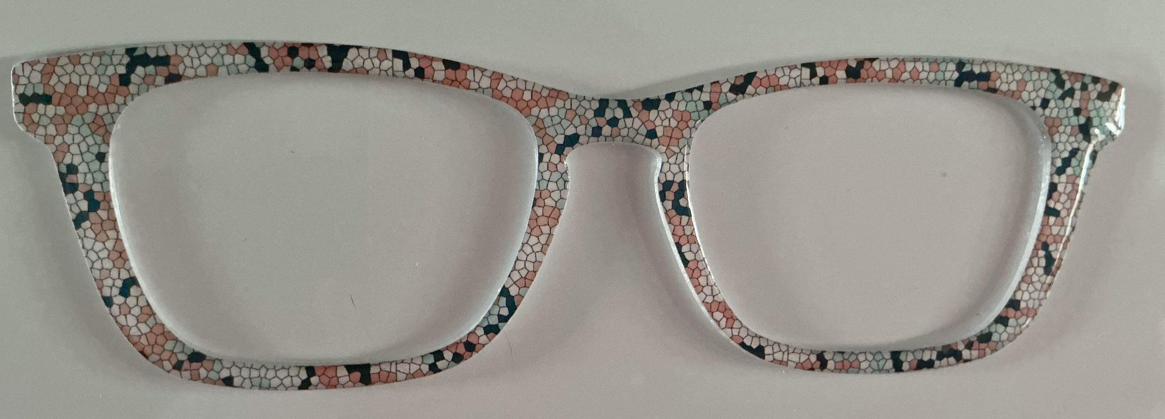 Casper Topper; peach, white, navy squares