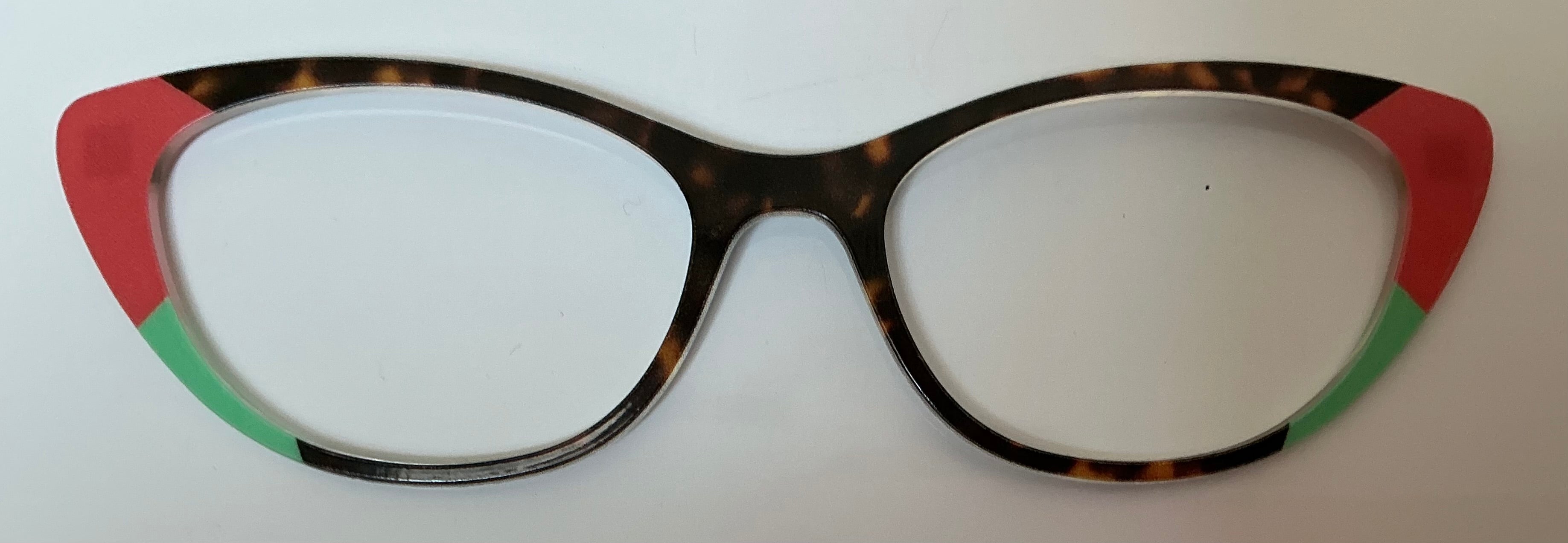 PAIR Ella Topper; PAIR Brand red/green tort color block