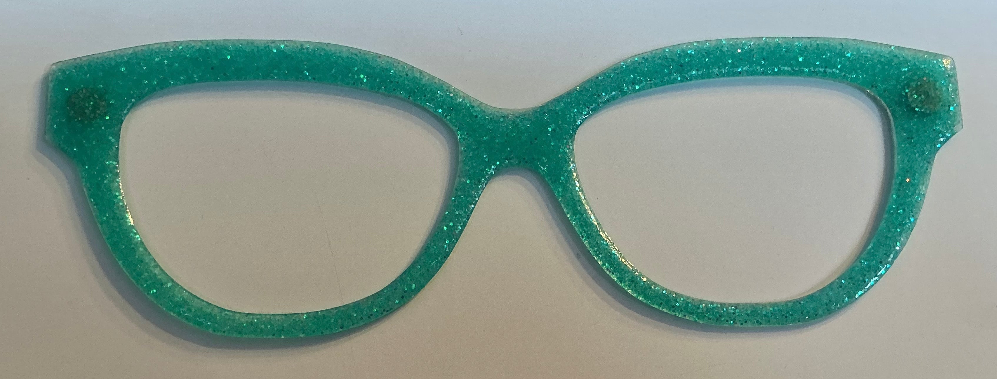 Quinn Topper; aqua glitter