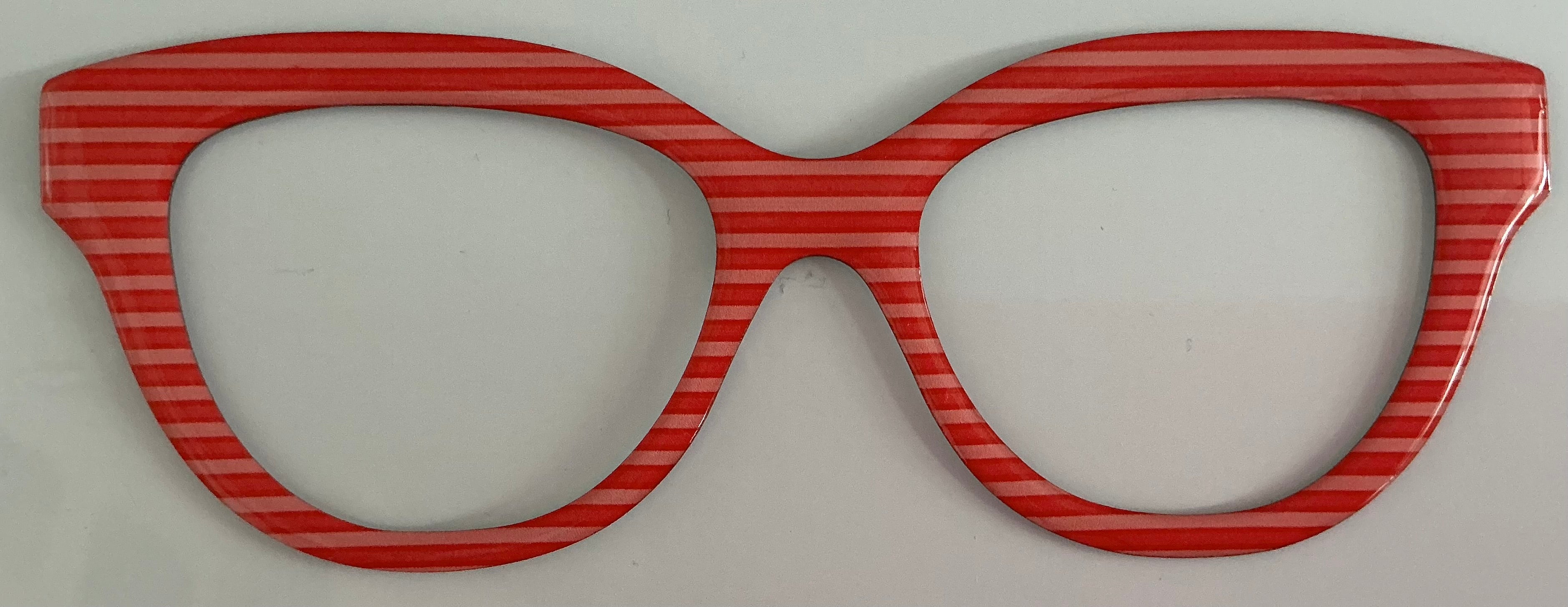 Quinn Topper, LiteLuxe metal red stripe; RESINED
