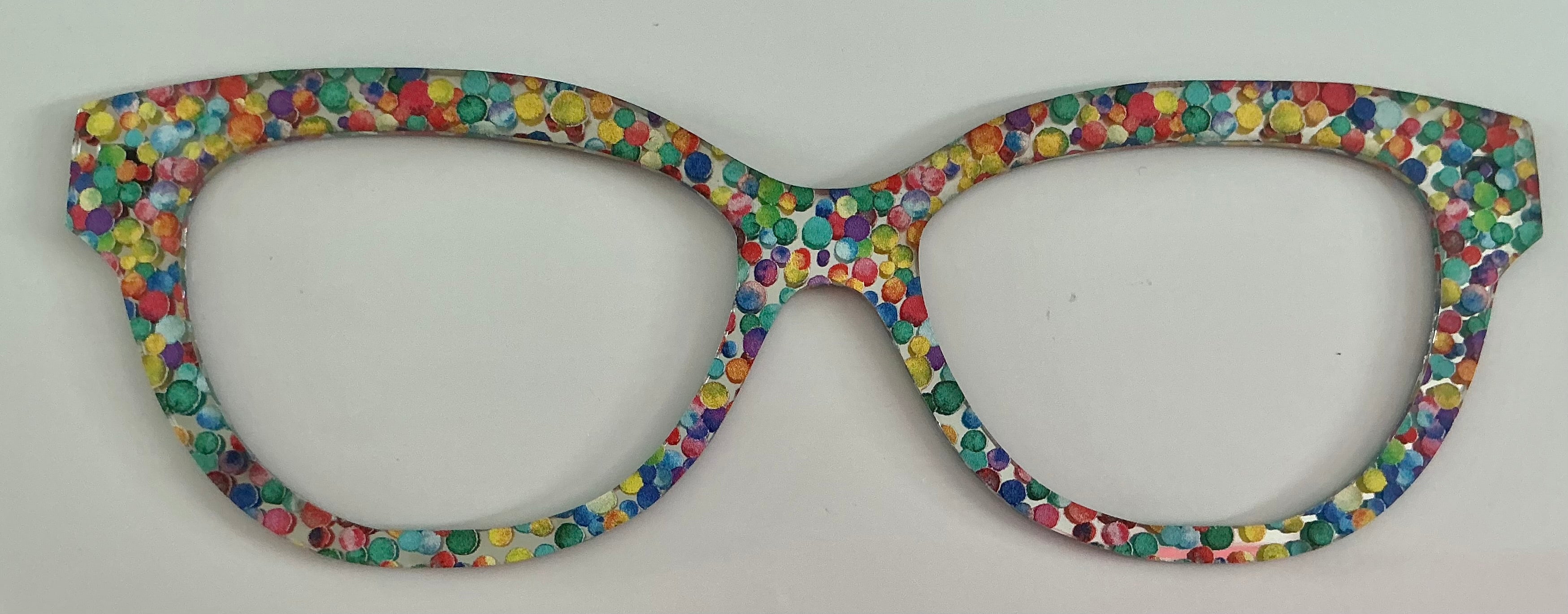 Quinn Topper; Laser Nonna Confetti Mirrored Sparkles