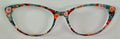 PAIR Ella Topper; red and peach flowers on blue