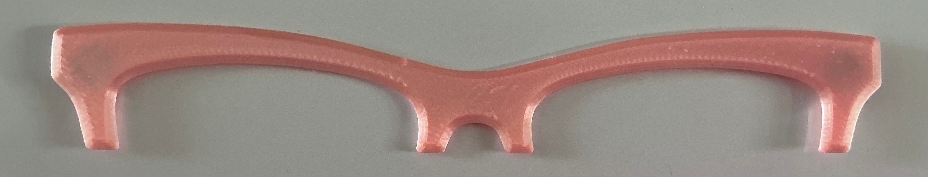 Harper Brow Topper, pale pink, RESINED