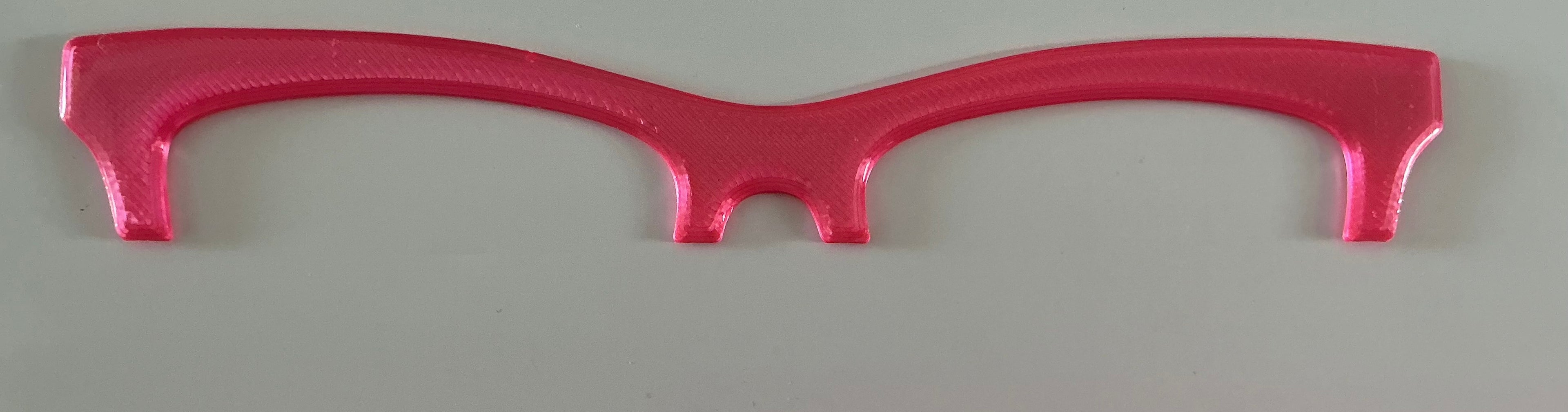Harper Brow Topper, hot pink, RESINED