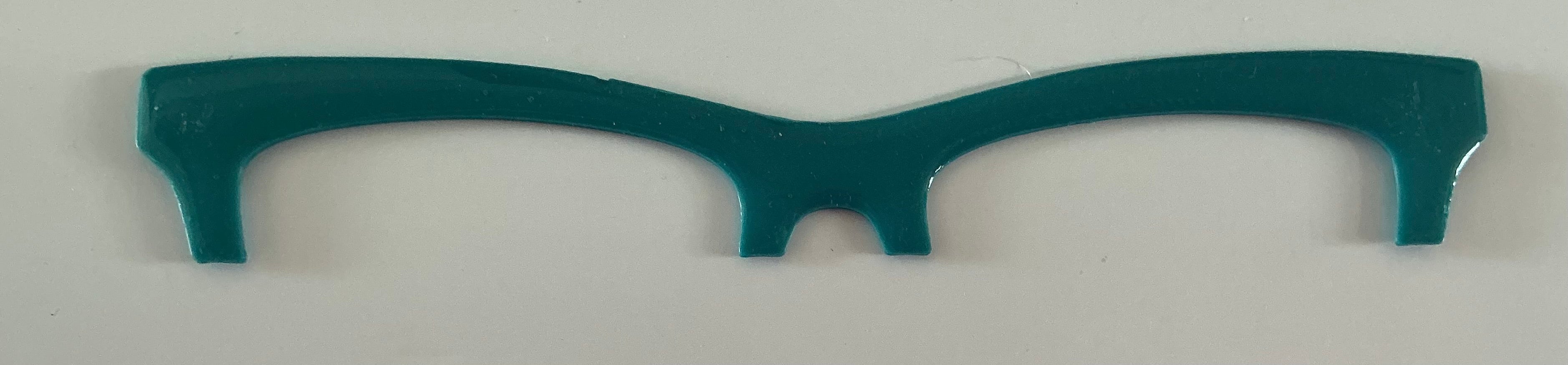Harper Brow Topper, teal, RESINED