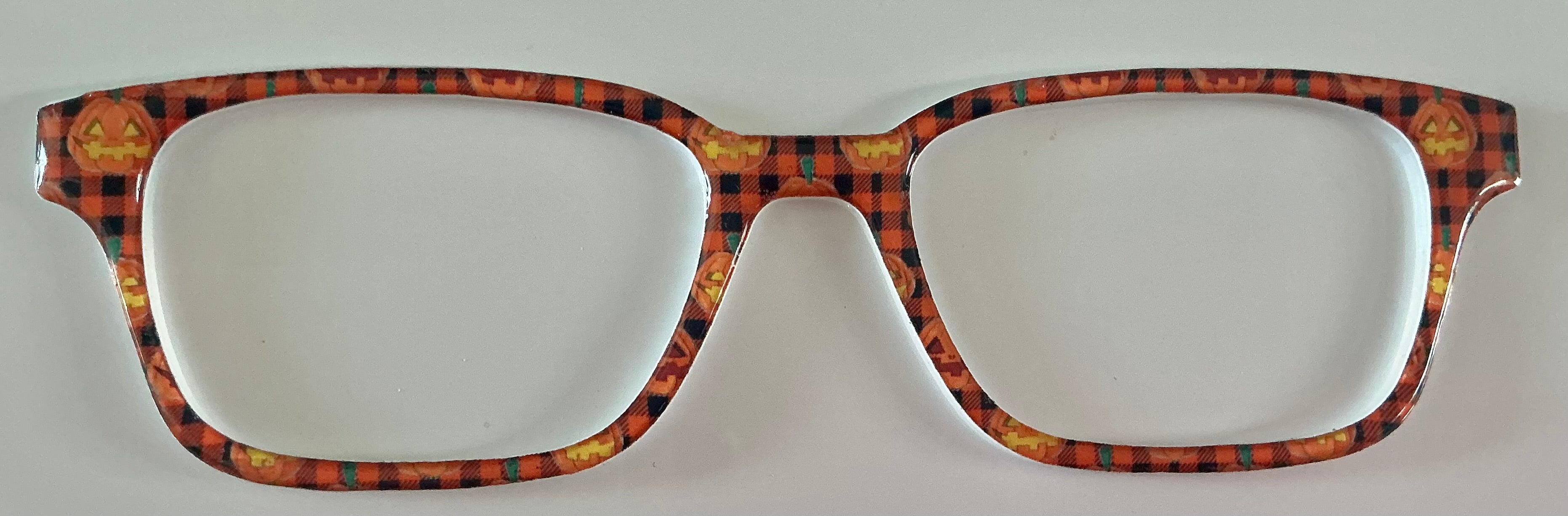 Finley Topper; plaid jack-o-lanterns
