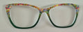 PAIR Wanda Topper; Impressionist Flowers/Hunter Green Split