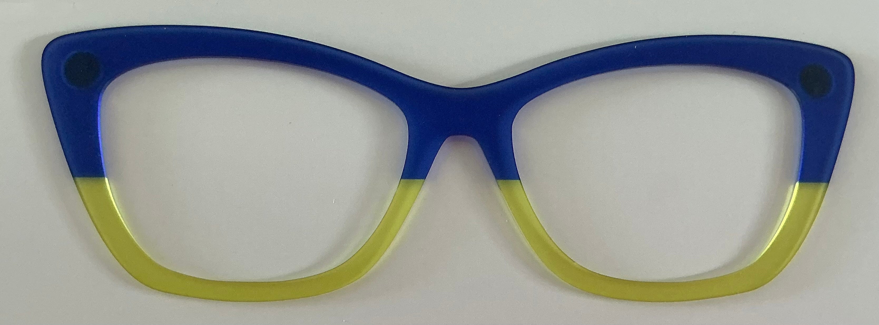 Wanda Topper; blue/yellow split