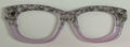 Addison Topper; translucent cow skull/ lavender split