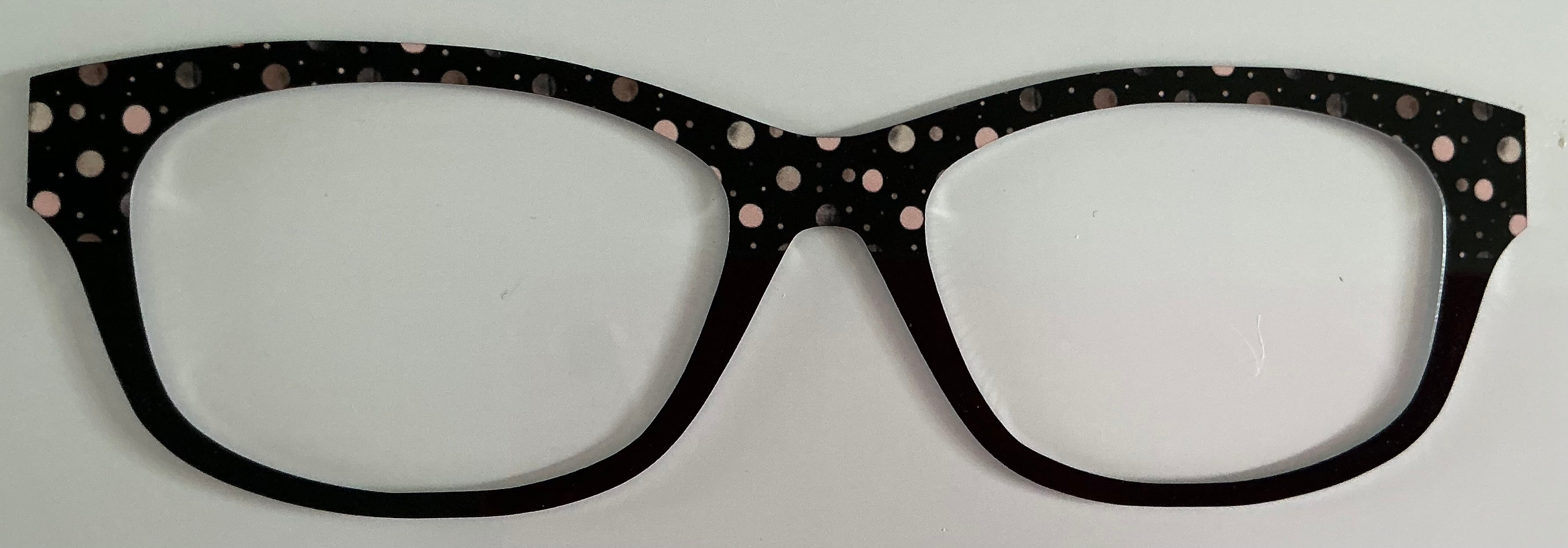 Addison Topper; metal; rose gold dots to black split