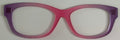 Addison Topper; pink to black vertical split