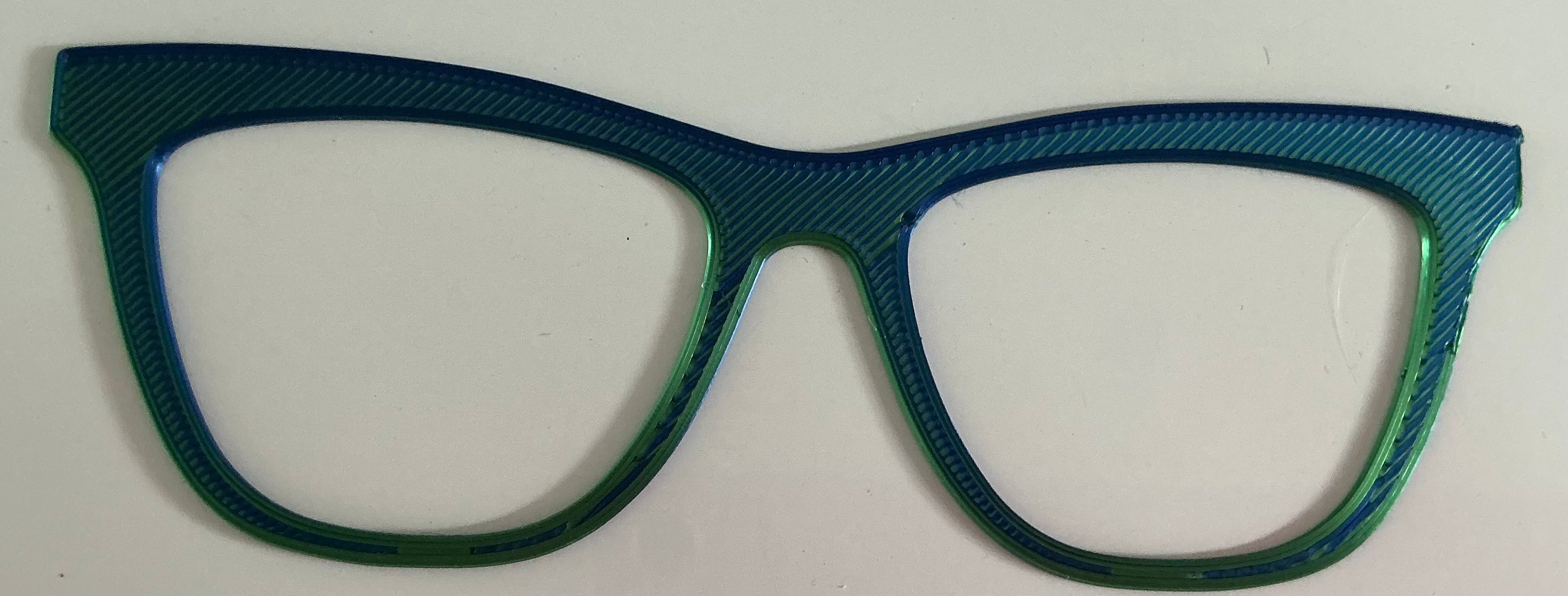 Harper Topper; blue/green blank