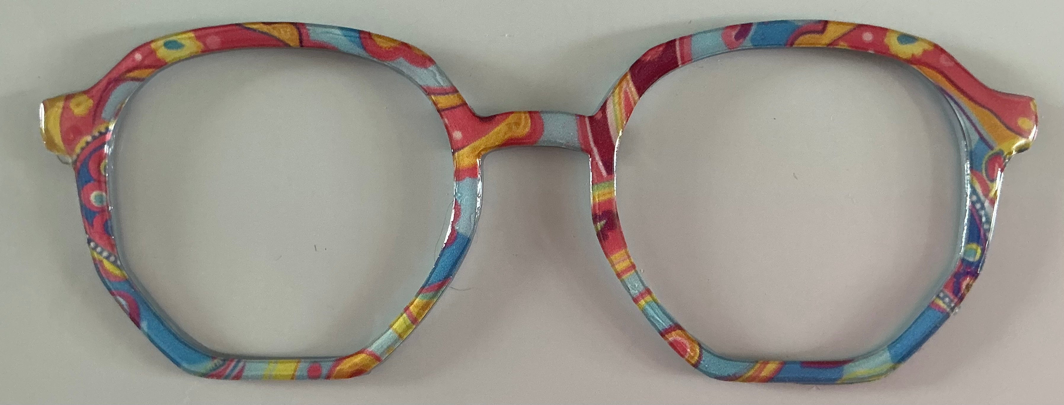 Rowan Topper; red, gold, blue pattern