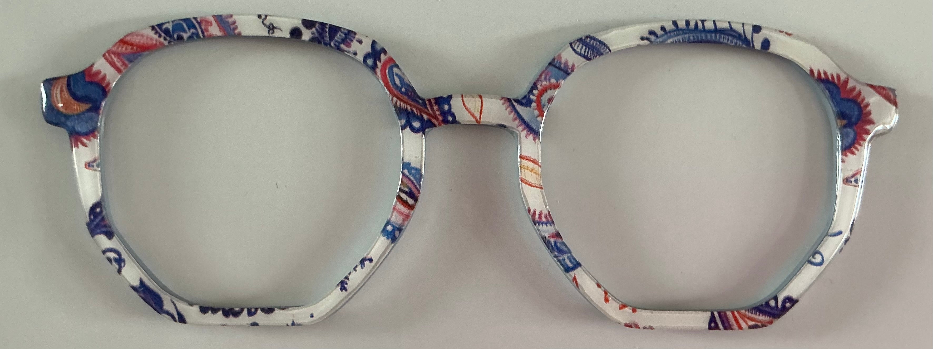 Rowan Topper; red, white, and blue paisley