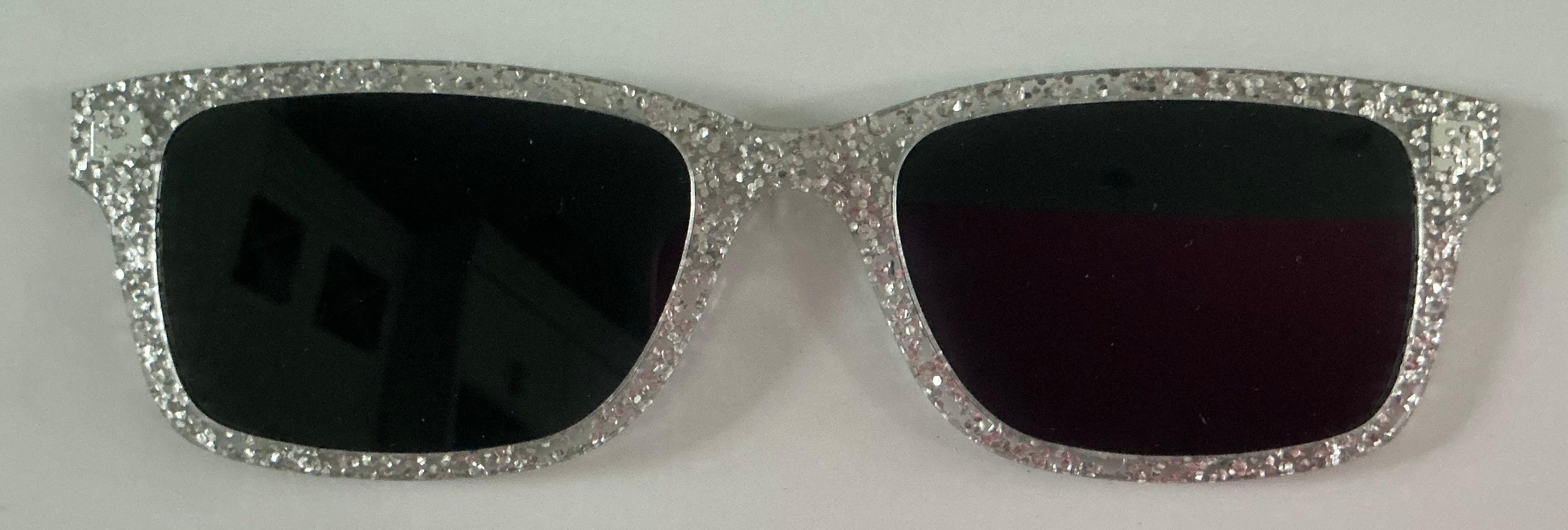 PAIR Otero Topper; The Polarized Silver Sparkle Sun Top
