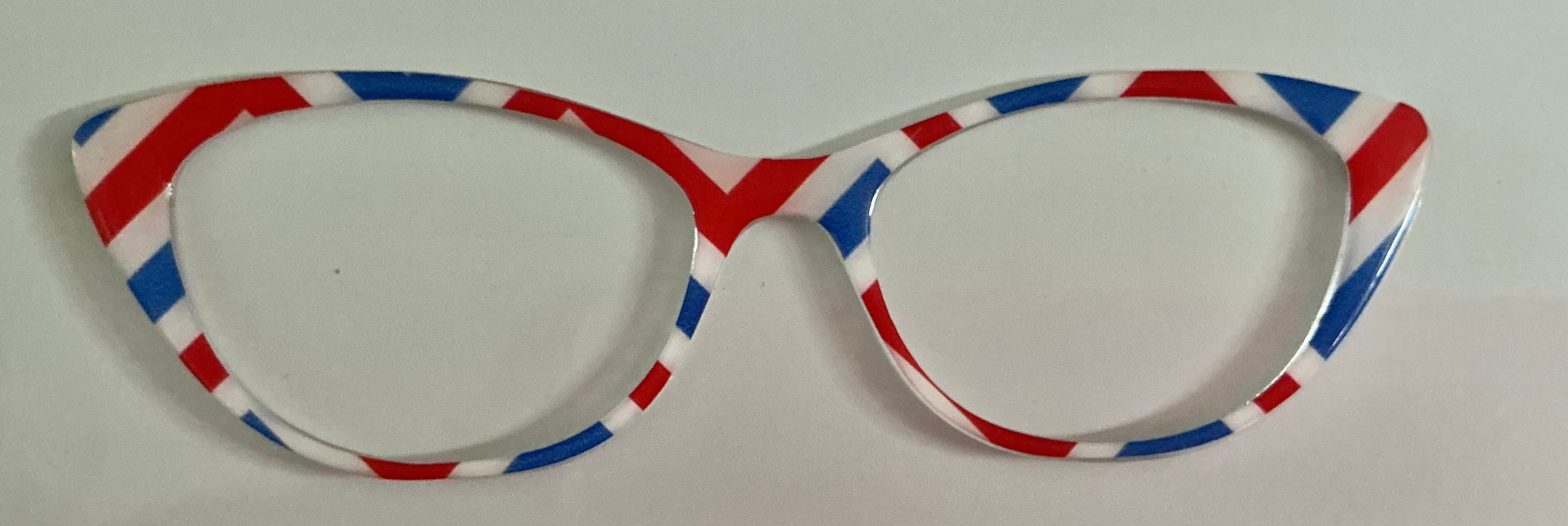 Ella Topper; red,white, and blue chevron