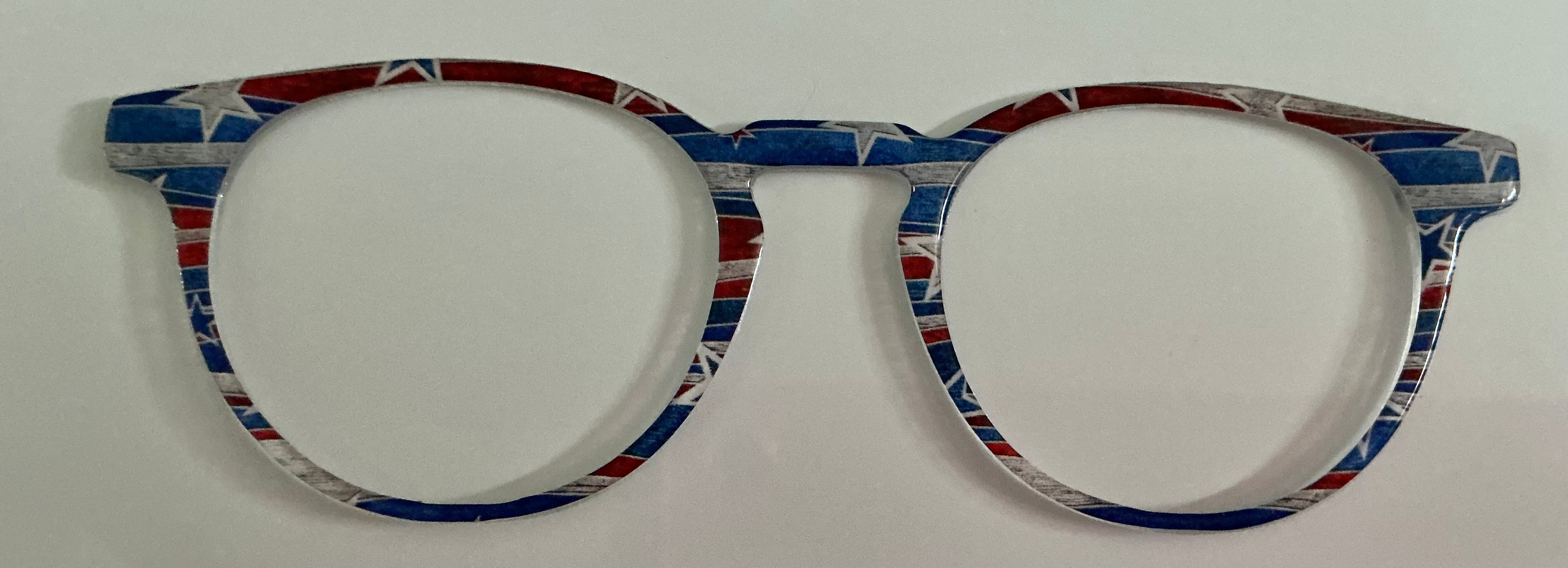 Soto Topper; red,white, and blue stars