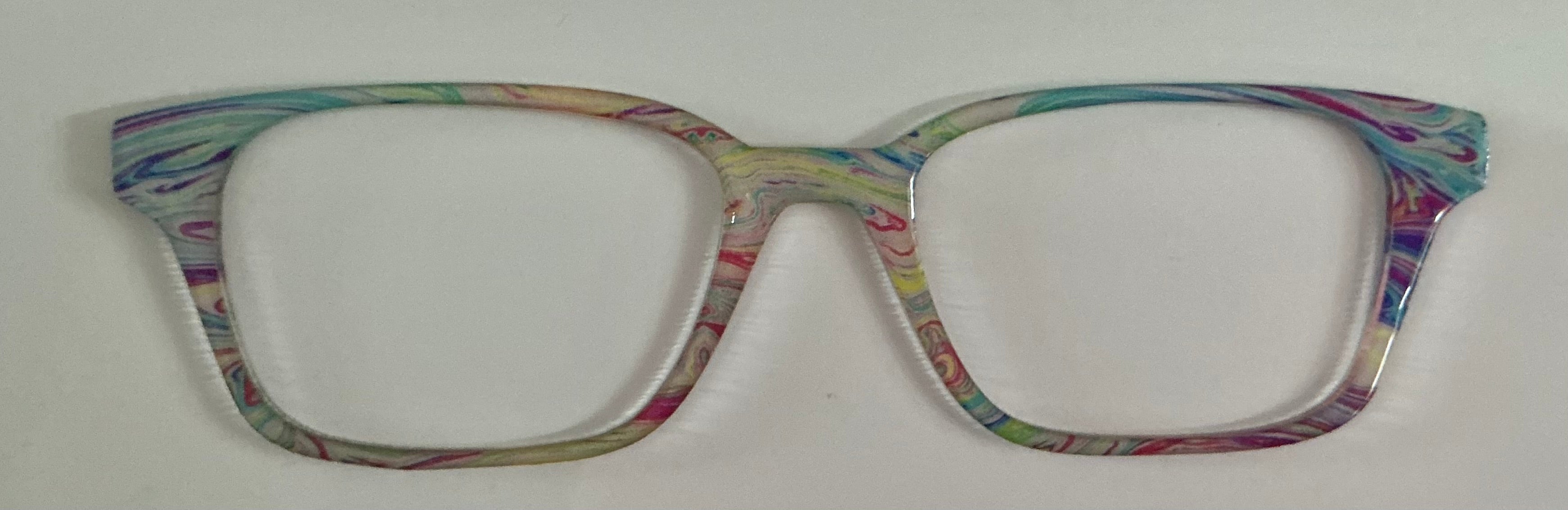 Finley Topper;  pastel paint swirls