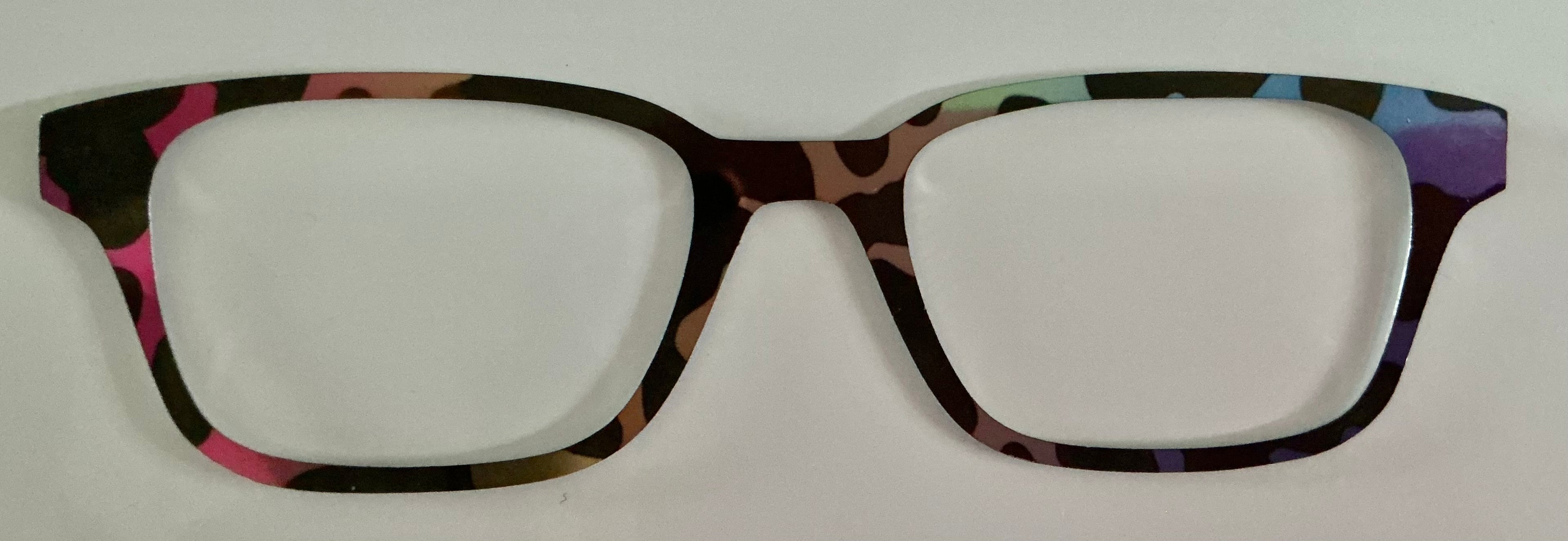 Finley Topper;  metal; primary colors tort