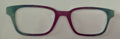 Finley Topper; metal; blue/purple ombre vertical split