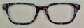 Finley Topper; metal; purple and blue swirls