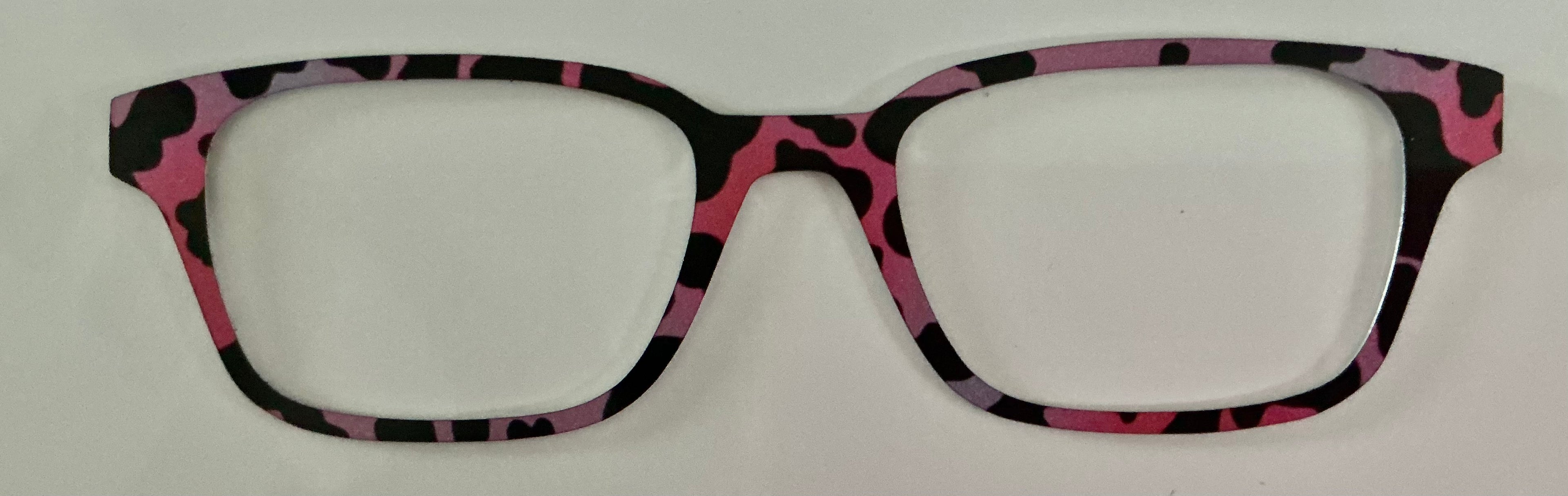 Finley Topper; metal; pink and purple tort