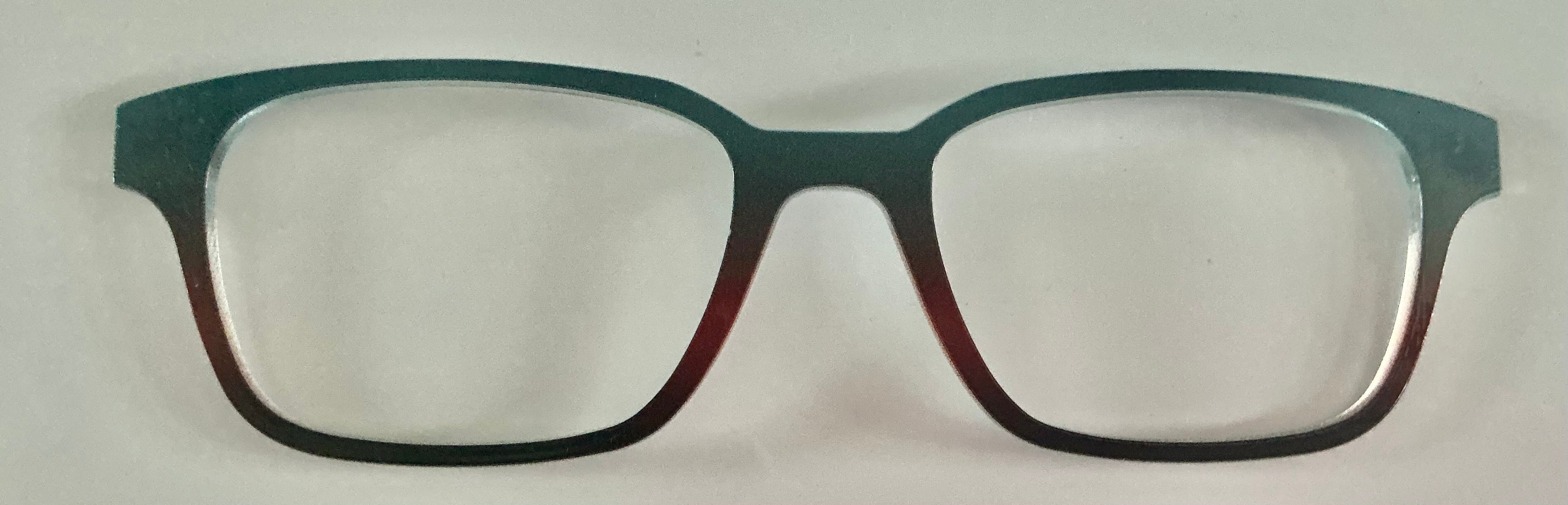 PAIR Finley Topper; teal to espresso gradient