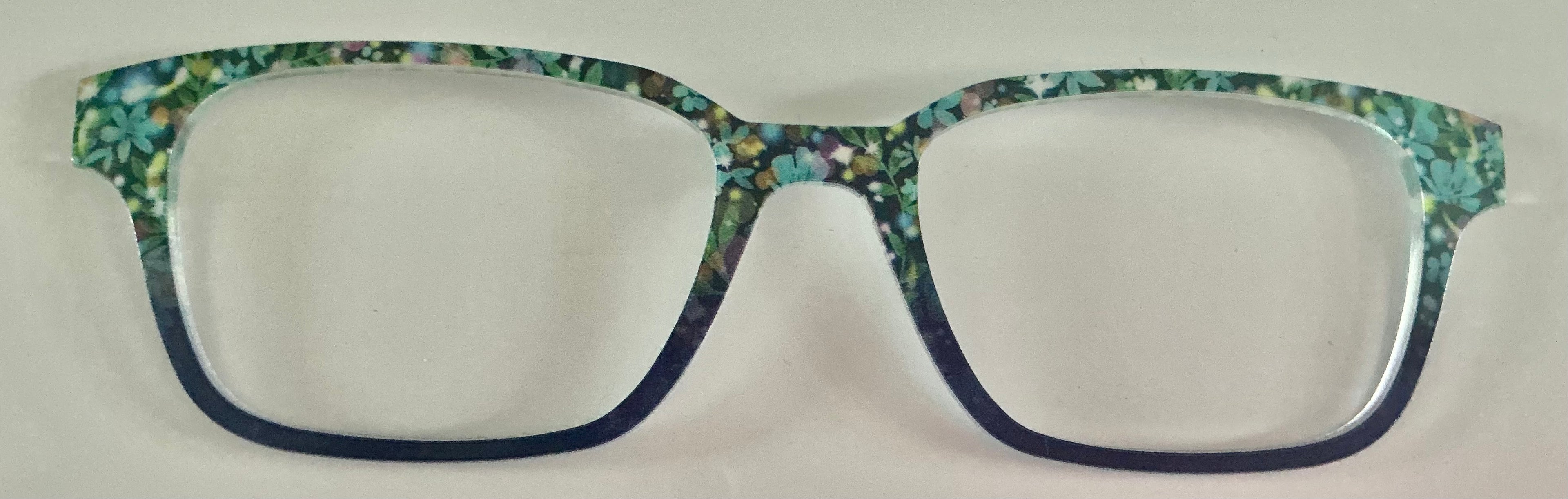 PAIR Finley Topper; light blue flowers/blue split