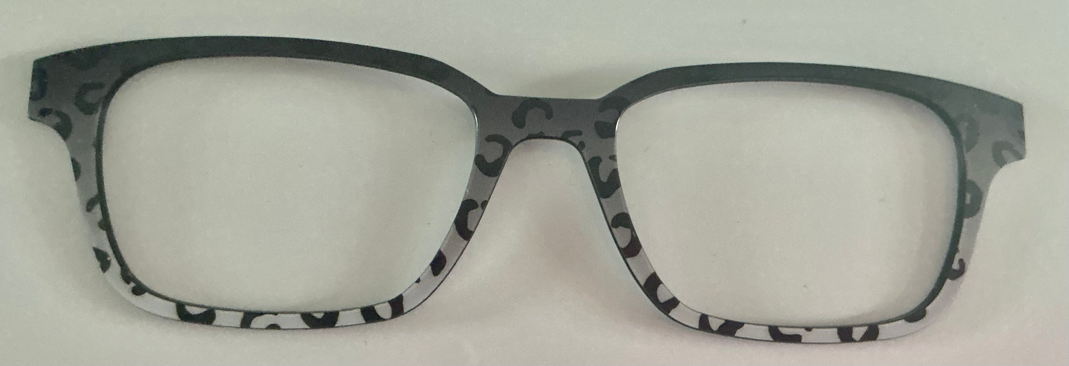 PAIR Finley Topper; gray gradient leopard tort