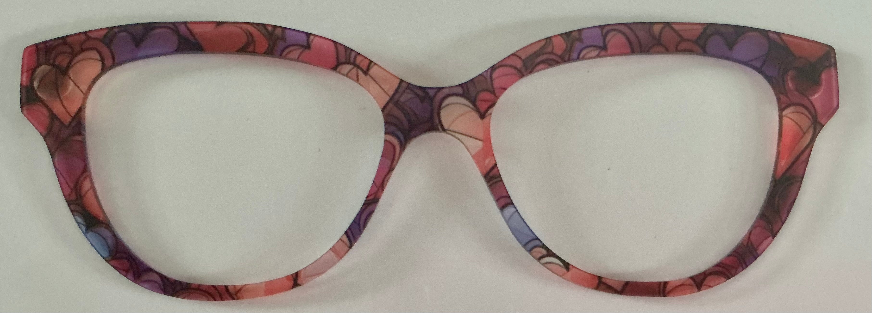 Quinn Topper; semi-translucent hearts