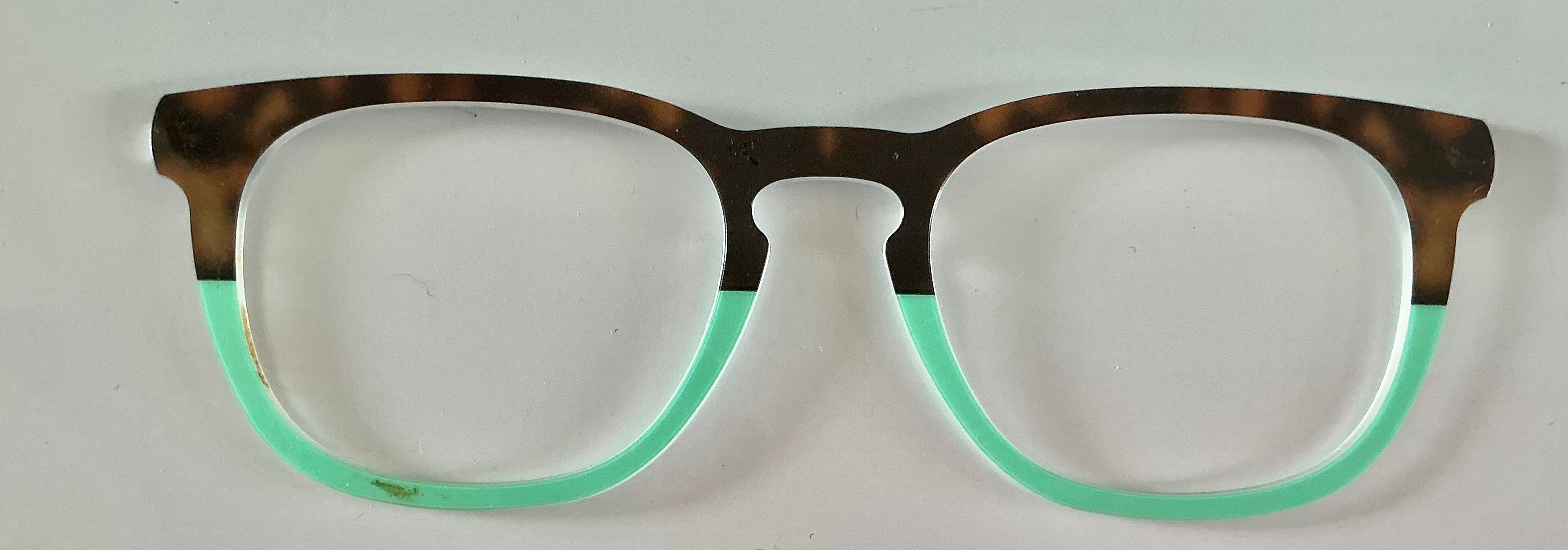 PAIR Twain Topper; tort/aqua split