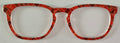 PAIR Twain Topper; red tone geometric design