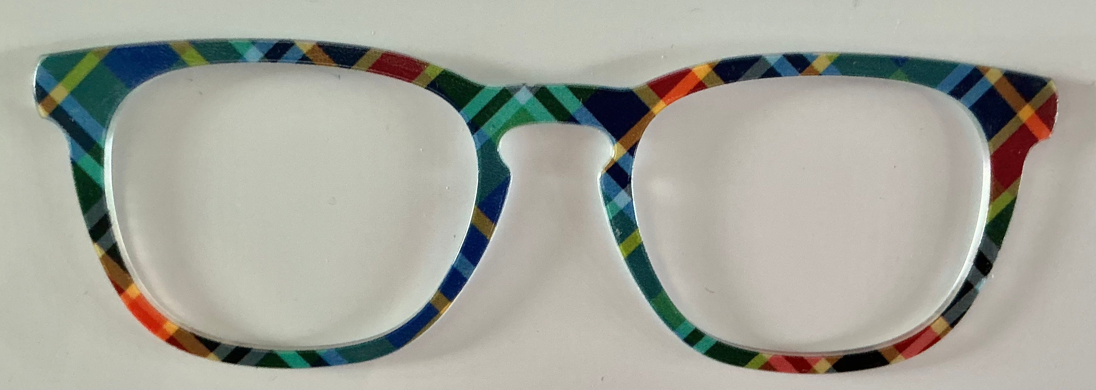 PAIR Twain Topper; blue and green plaid