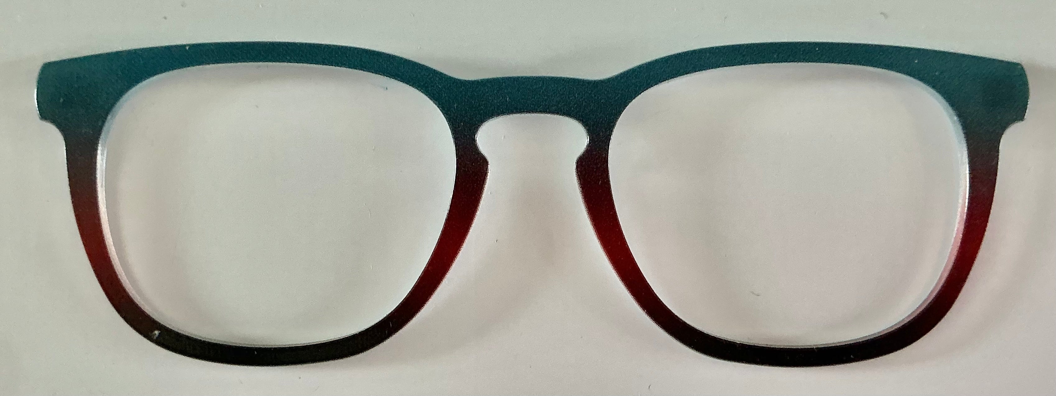 PAIR Twain Topper; teal espresso gradient