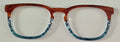 PAIR Twain Topper; wood grain/ocean waves split