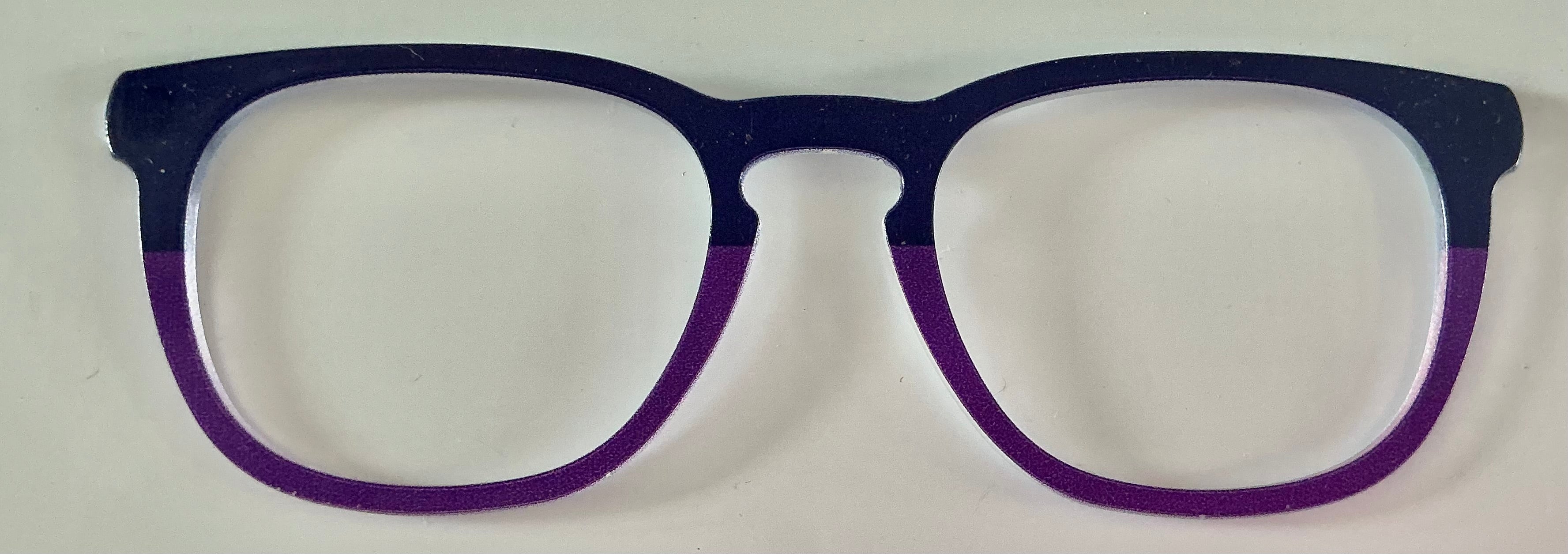 PAIR Twain Topper; dark purple/light purple split