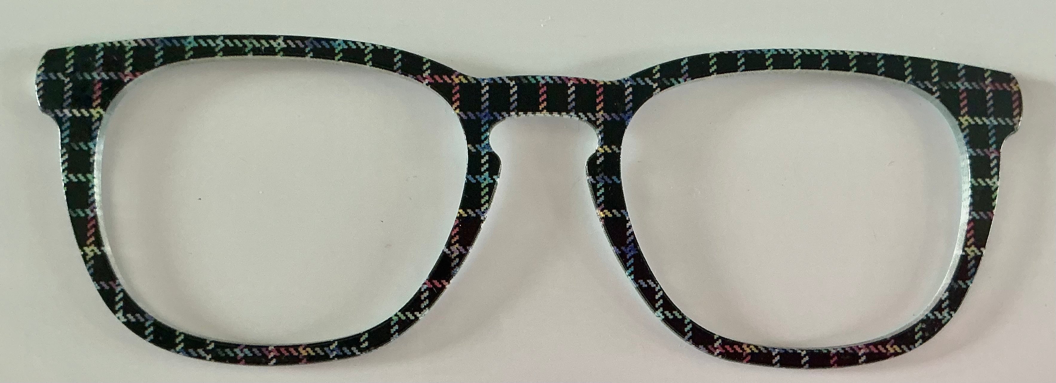 PAIR Twain Topper; rainbow and black squares