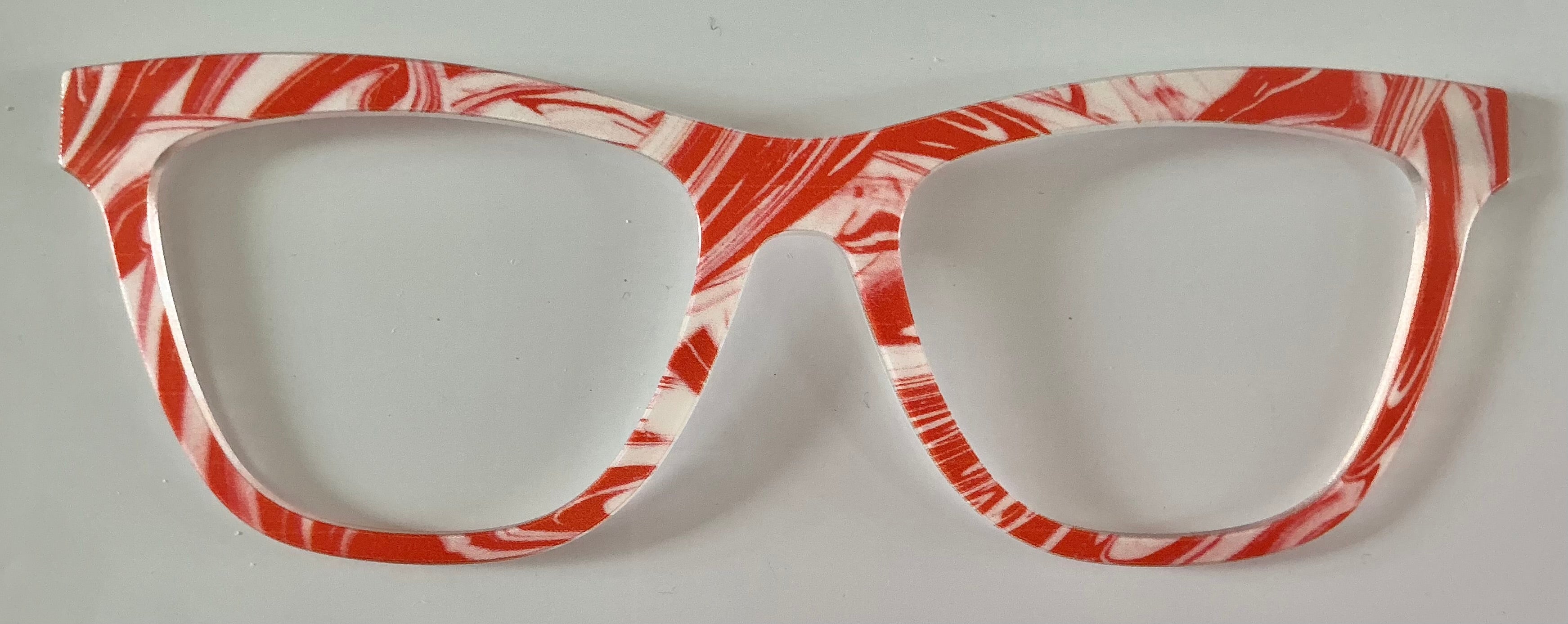 PAIR Brand Harper, orange and white swirls