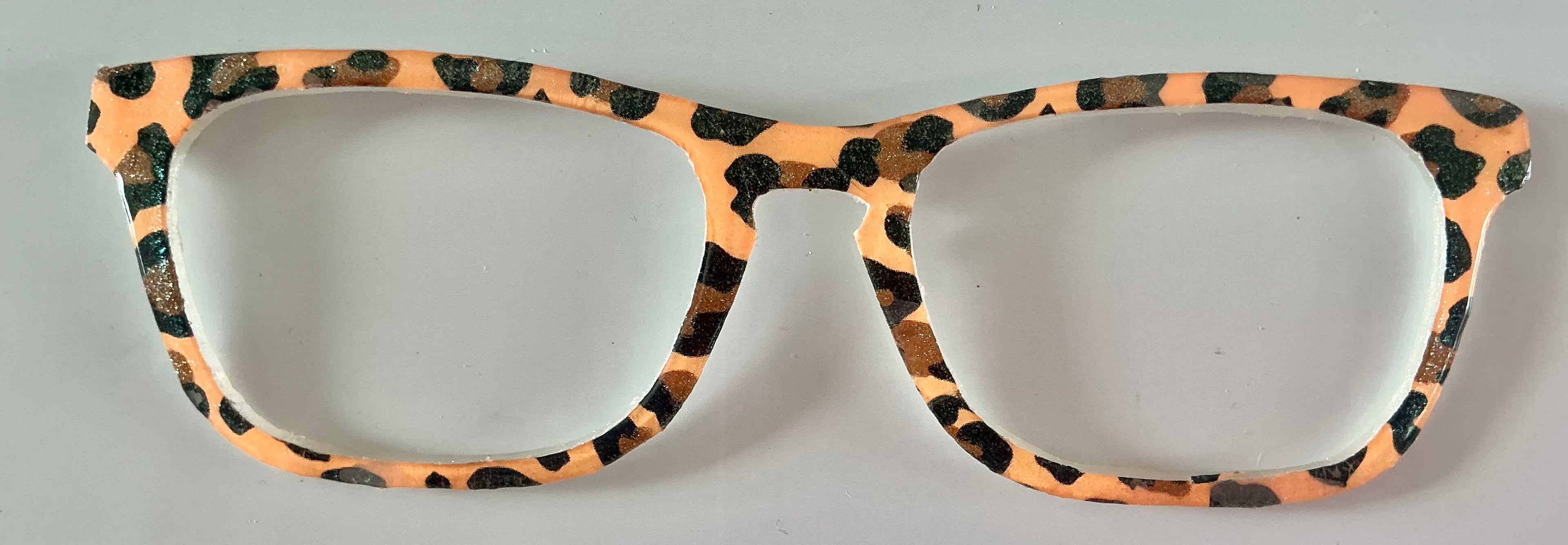 Casper Topper; orange leopard print