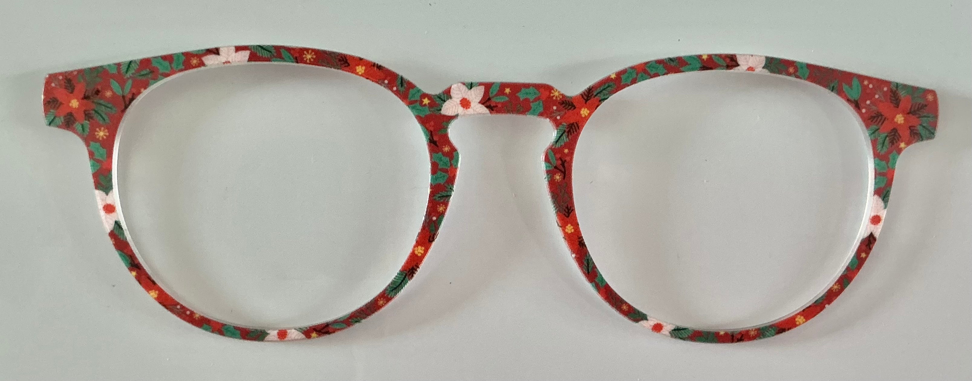 PAIR Soto Topper; poinsettias