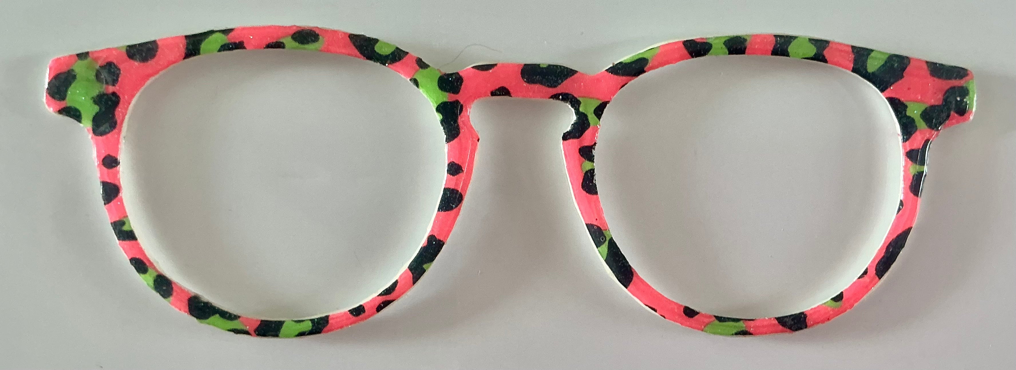 Soto Topper; hot pink and lime cheetah print