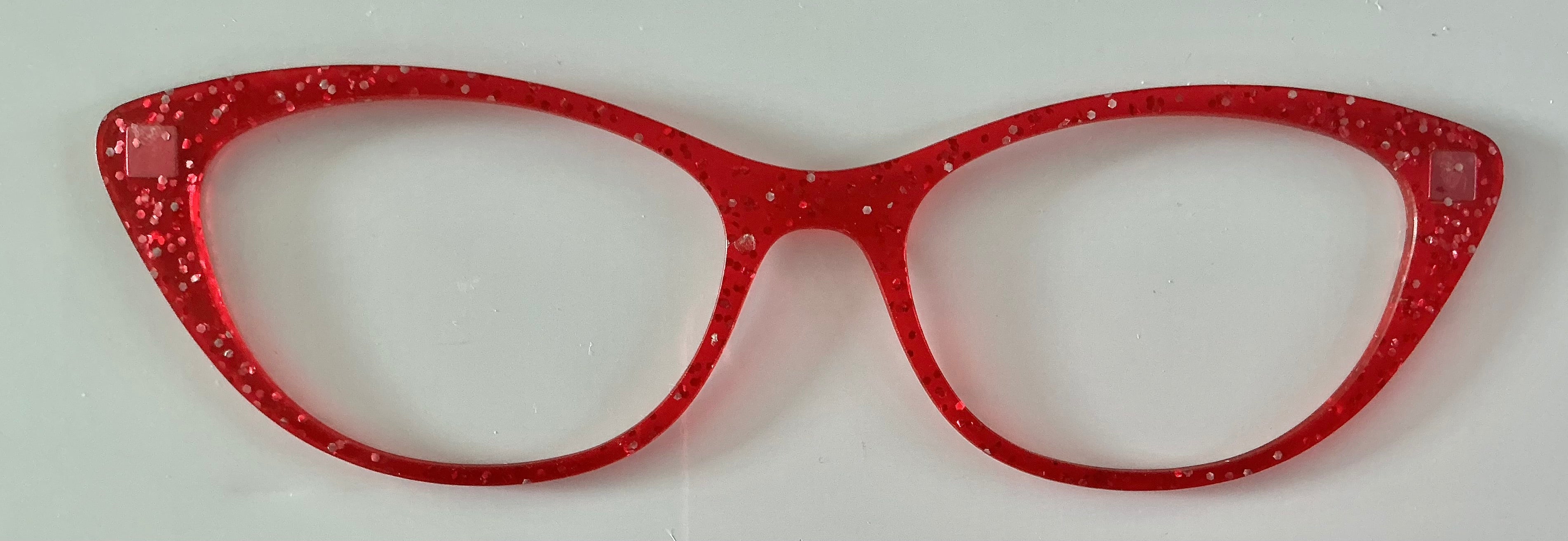 PAIR Ella Topper; red glitter