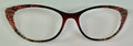PAIR Ella Topper; orange and red design/black vertical split