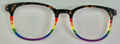 PAIR Reese Topper; tort rainbow stripes